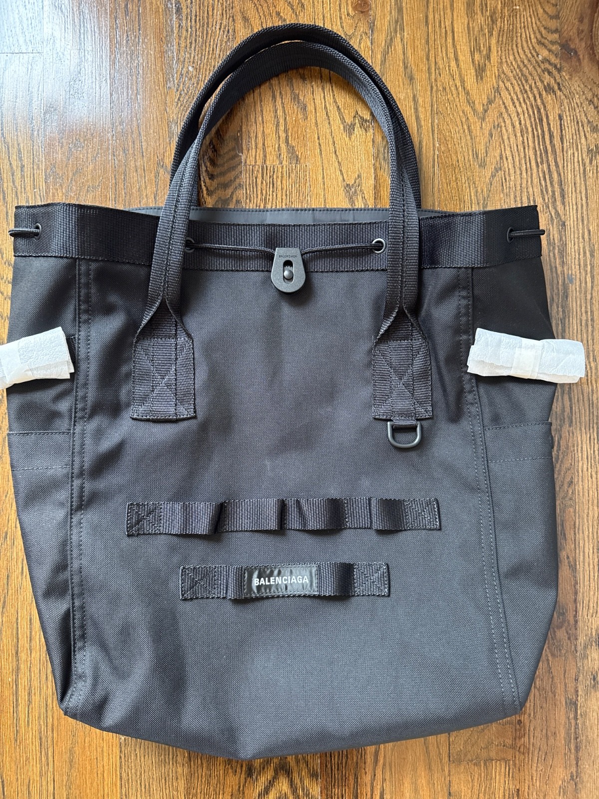 Men/ Women Balenciaga Army Tote Bag Black