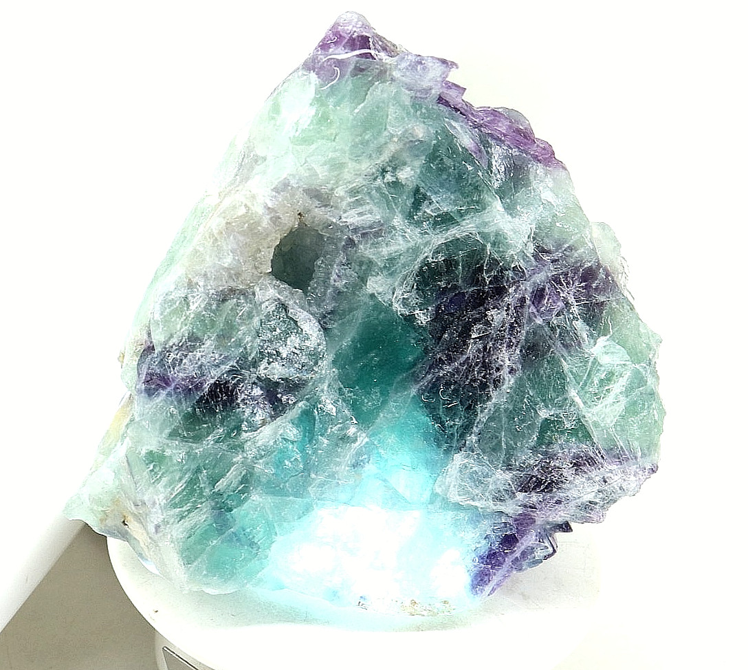 472 CT Natural CERTIFIED Multi Color Uncut Fluorite Raw Rough Loose Gemstone