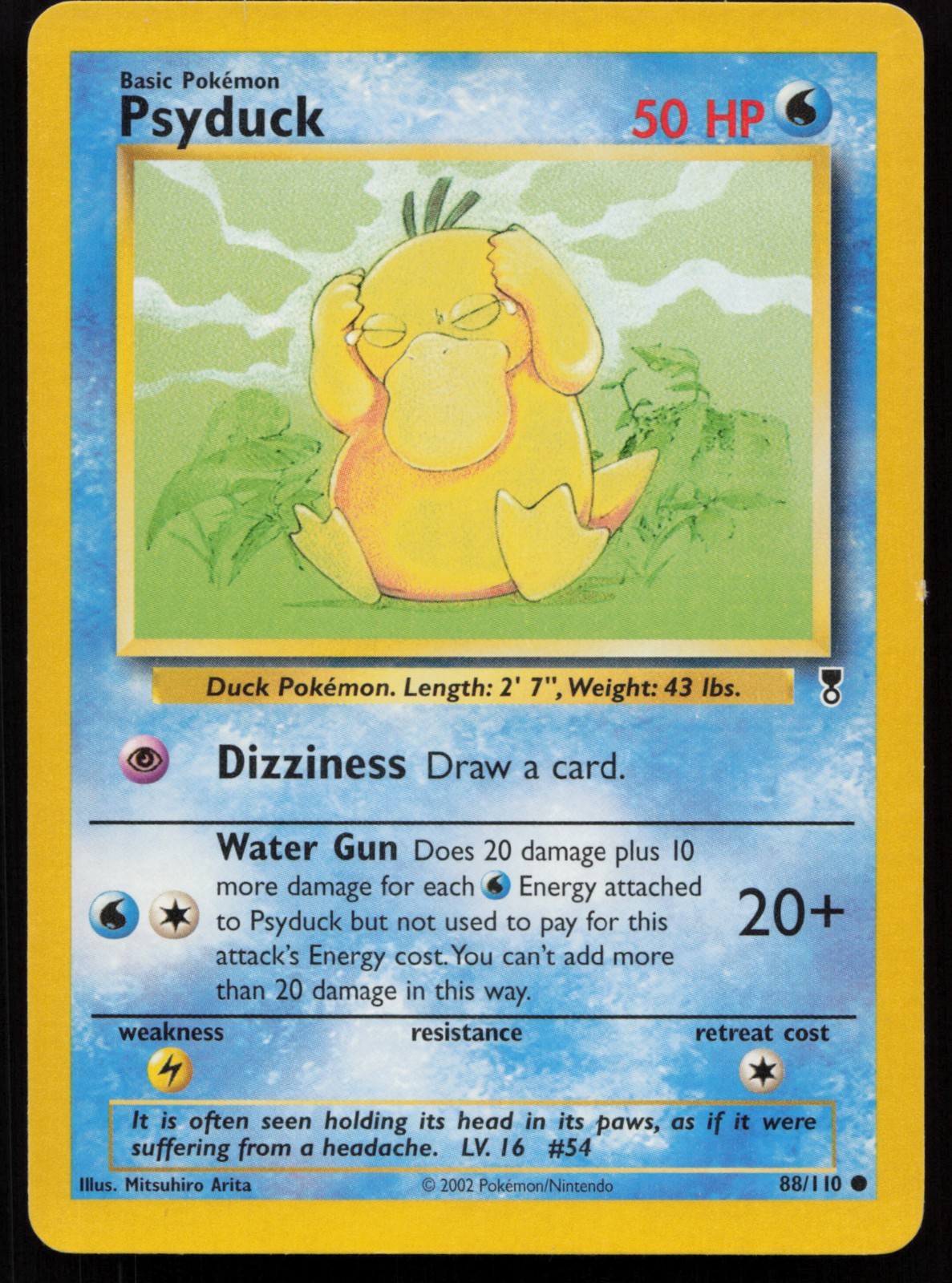 POKEMON TCG PSYDUCK 88/110 EX / LP LEGENDARY COLLECTION COMMON NON HOLO ENG 2002