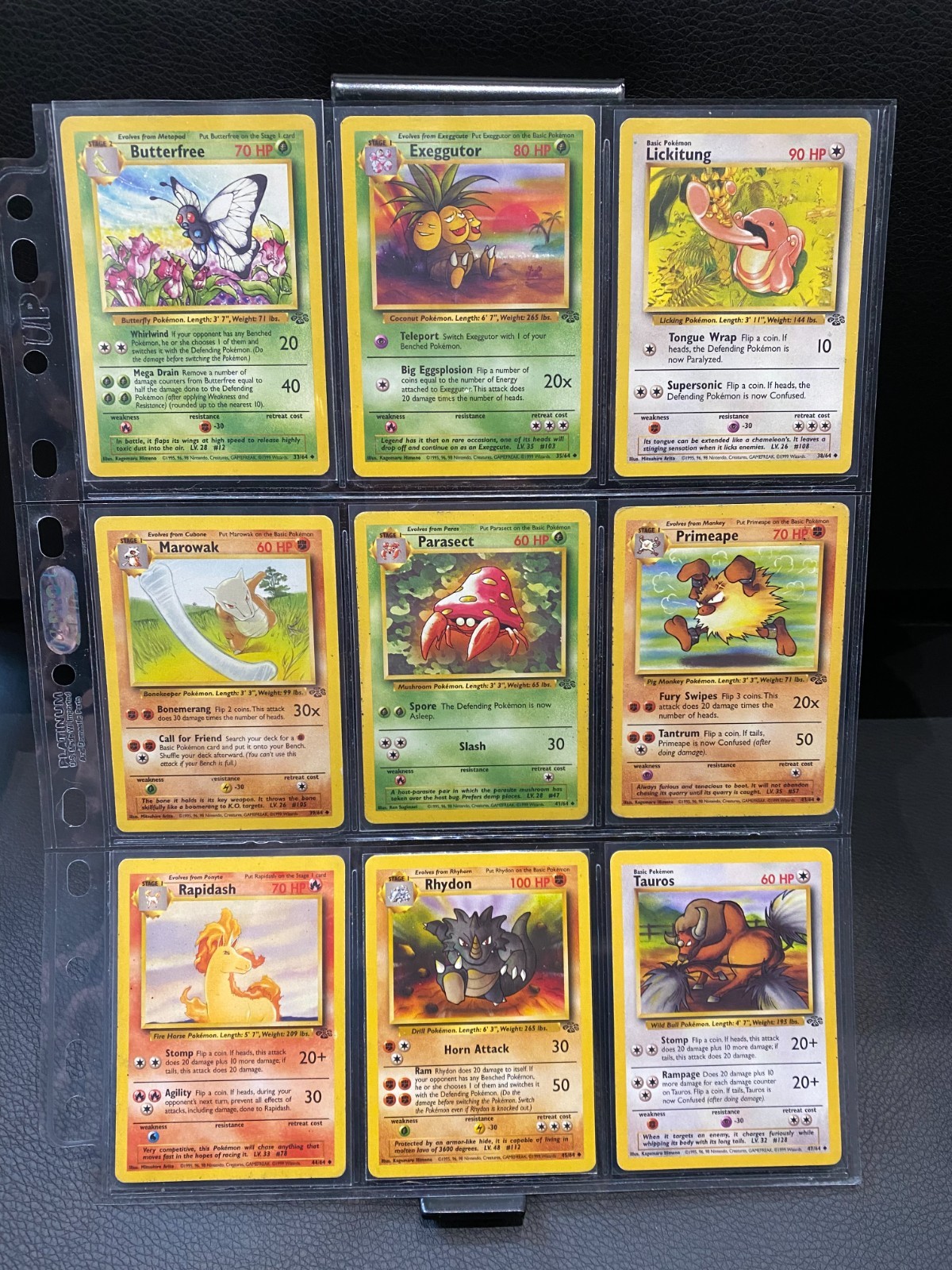 Jungle Set - Vintage 1999 Pokemon Cards Bundle - No duplicates x17