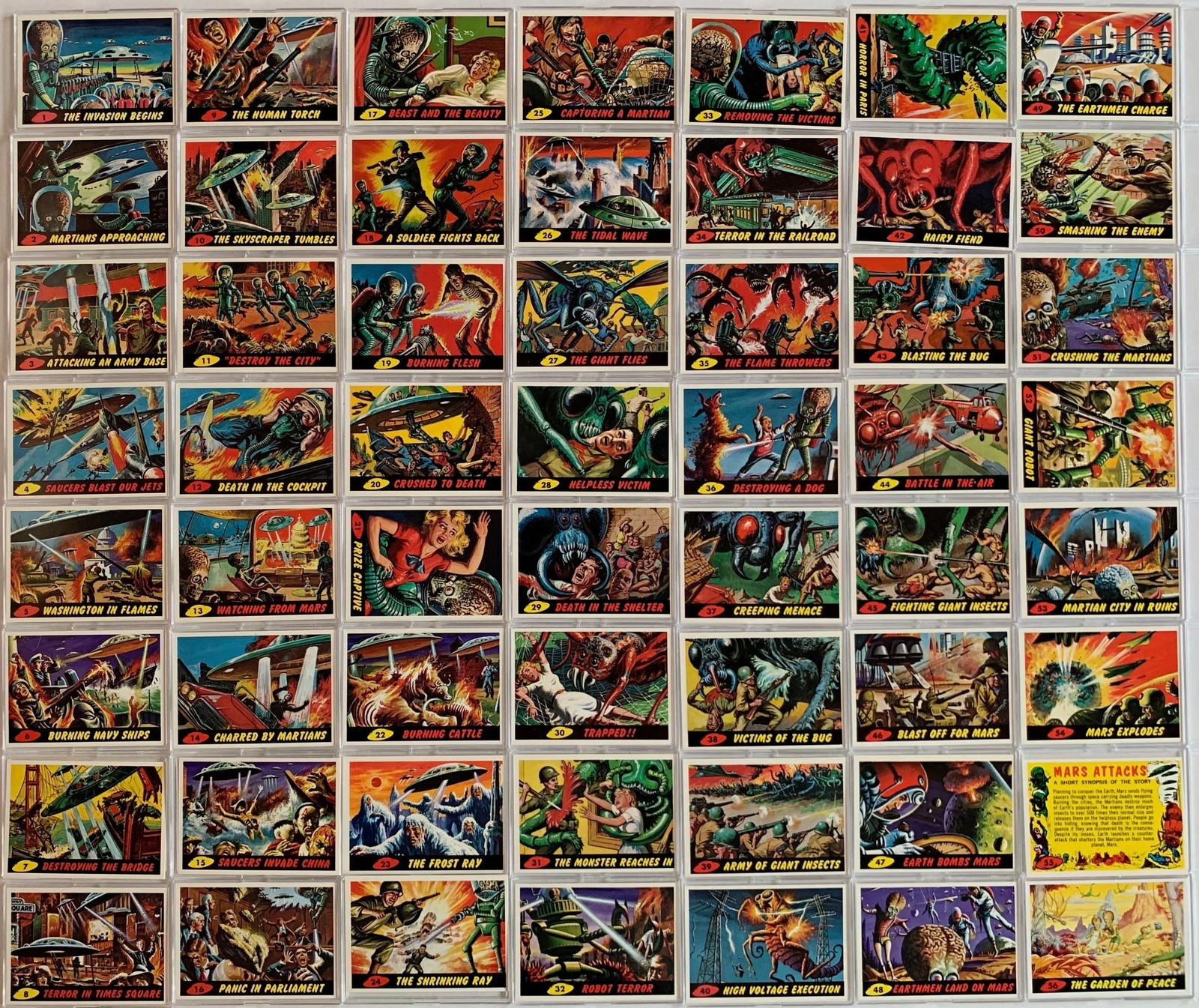 Mars Attacks Archives Base Card Set 100 Cards Topps 1994