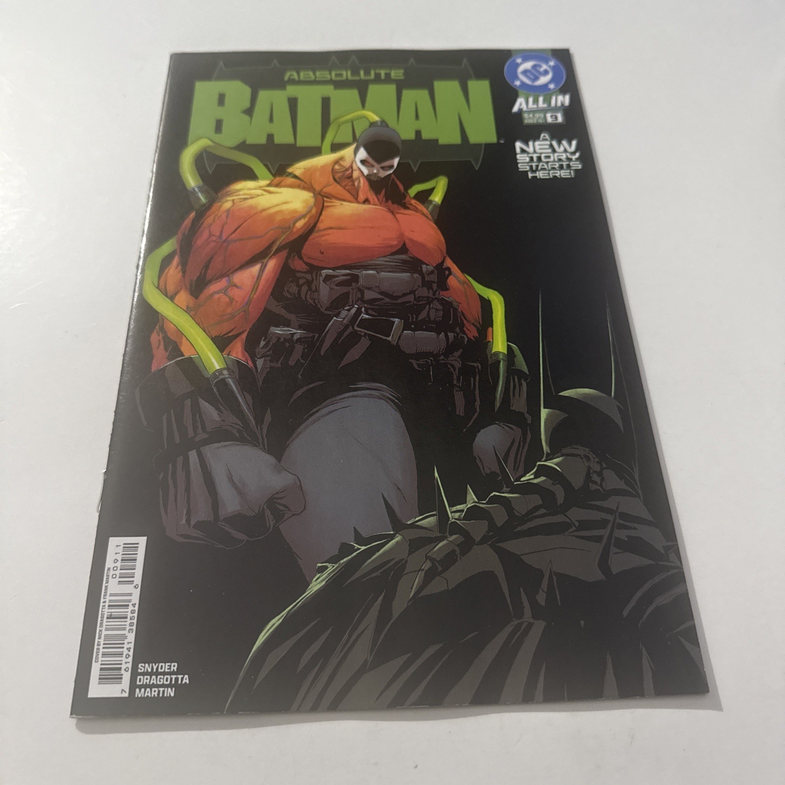 DC Comics Absolute Batman #9 1st Print Cover A Dragotta 1st App Absolute Bane NM
