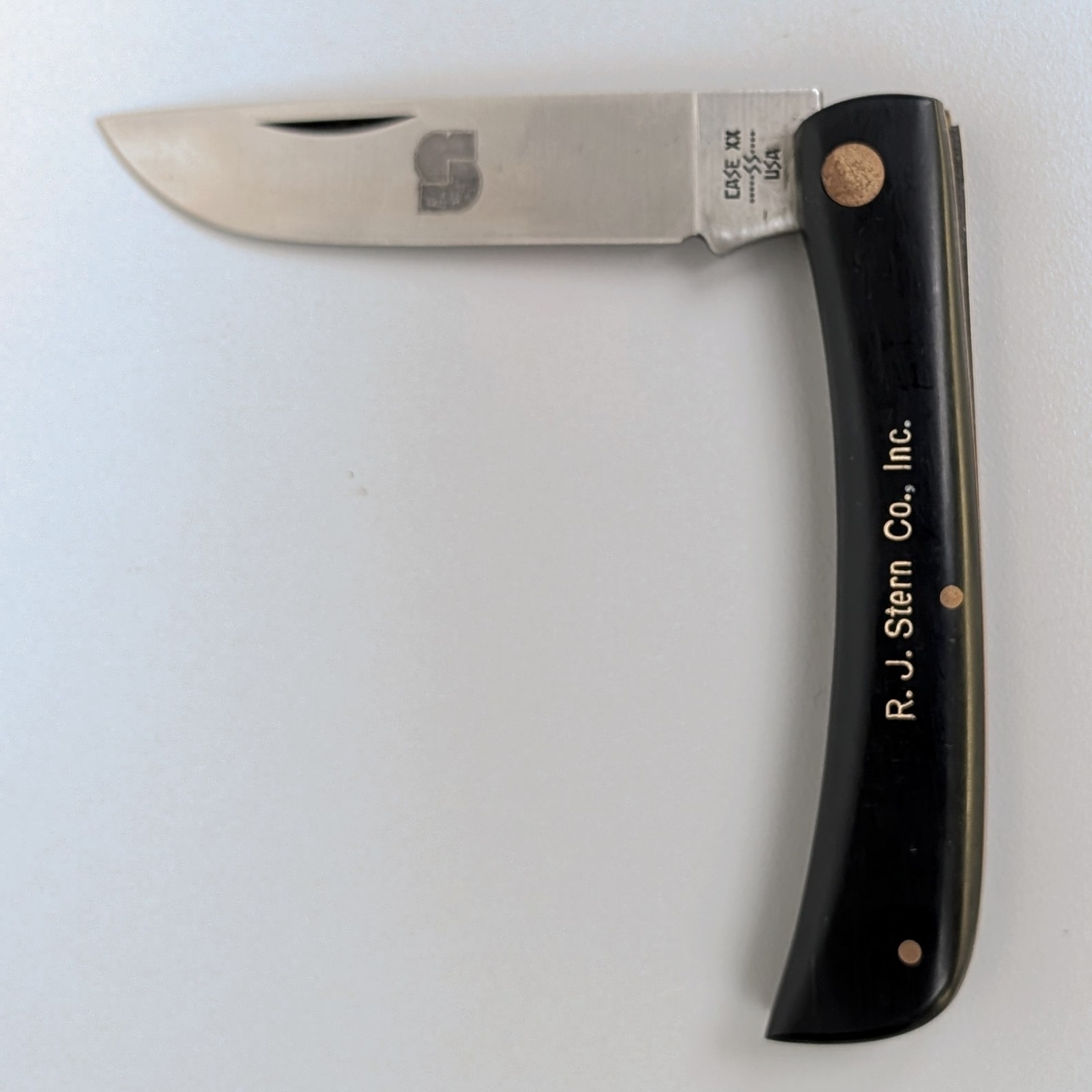 Case XX 2138 SS Sod Buster Pocket Knife Black Stainless USA R.J. Stern Co ⭐