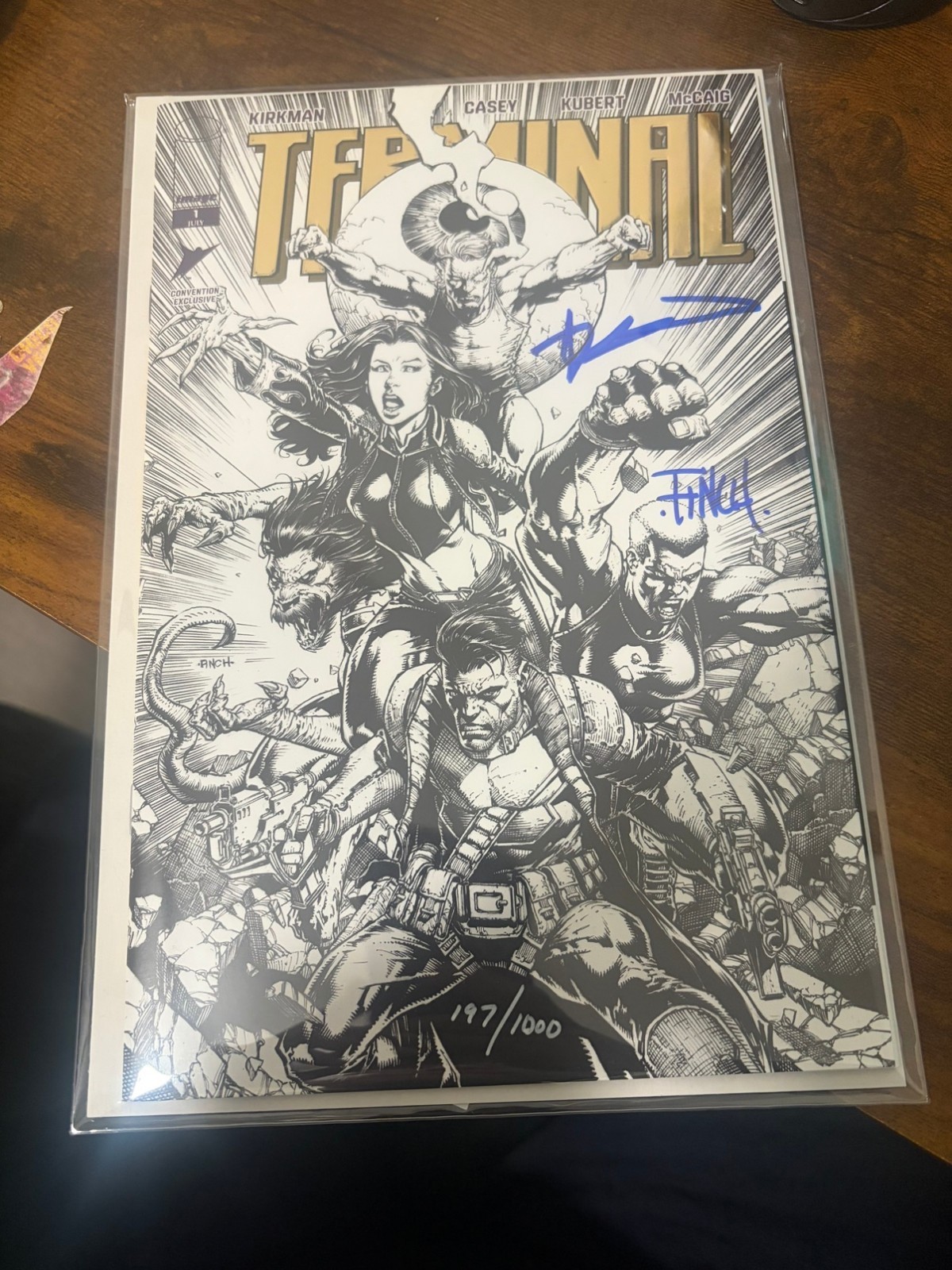 TERMINAL #1 SDCC 2026 Signed By Finch And Kirkman Gold Foil Variant NM