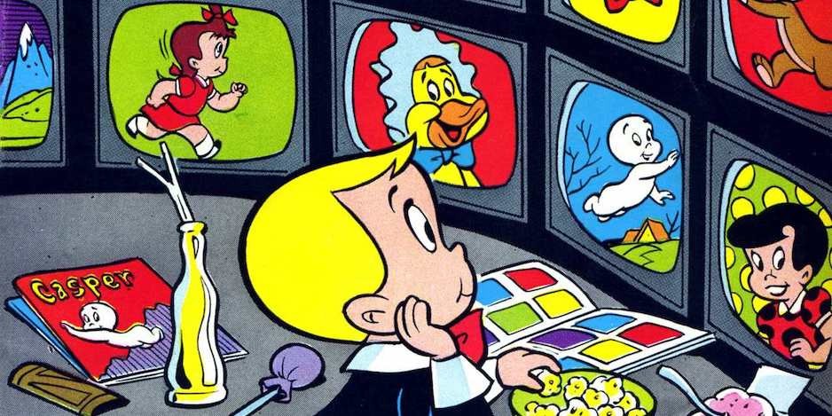 RICHIE RICH, CASPER, WENDY, SPOOKY and ?? in this lot of 5 Harvey comic books