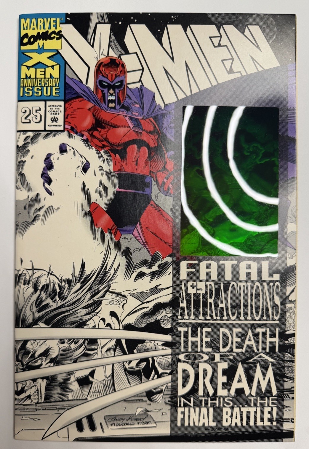X-Men #25 Black & White Background Variant (Marvel Comics October 1993)