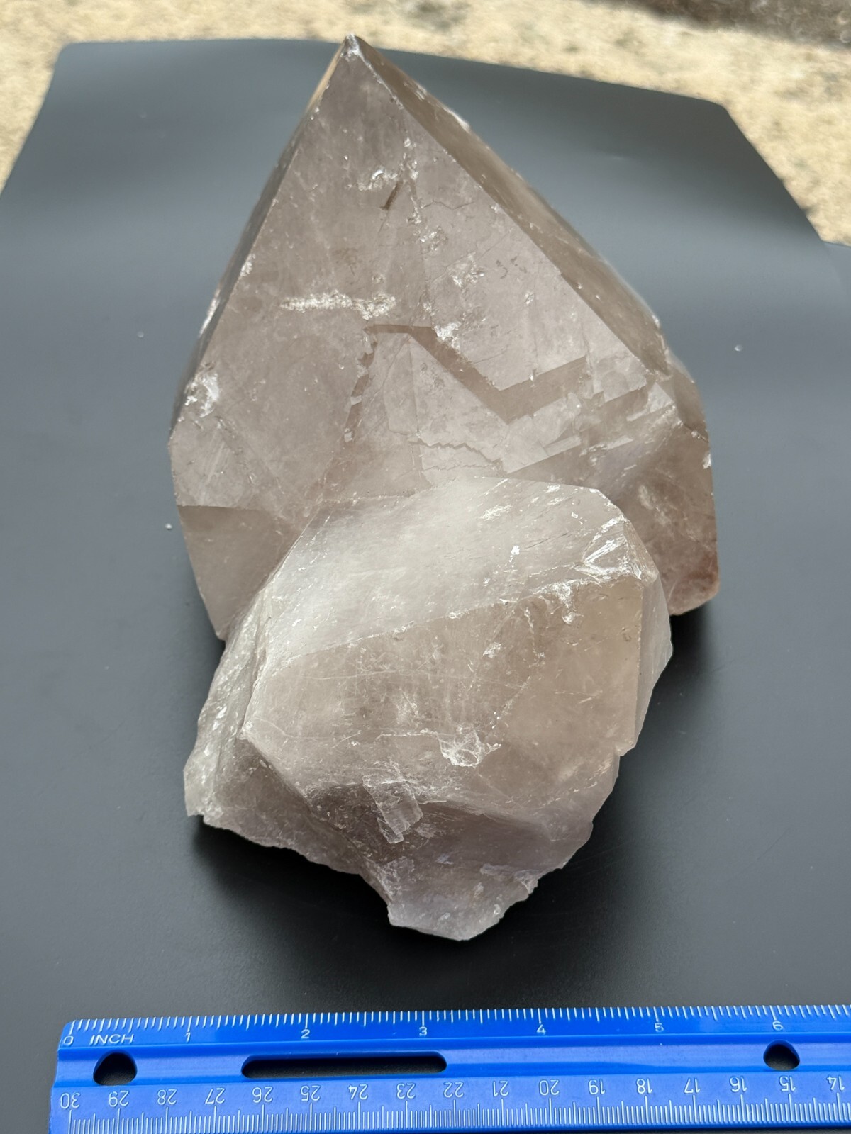 Huge Smoky Quartz Crystal – Natural Raw Cluster – 10.3 lb 9\