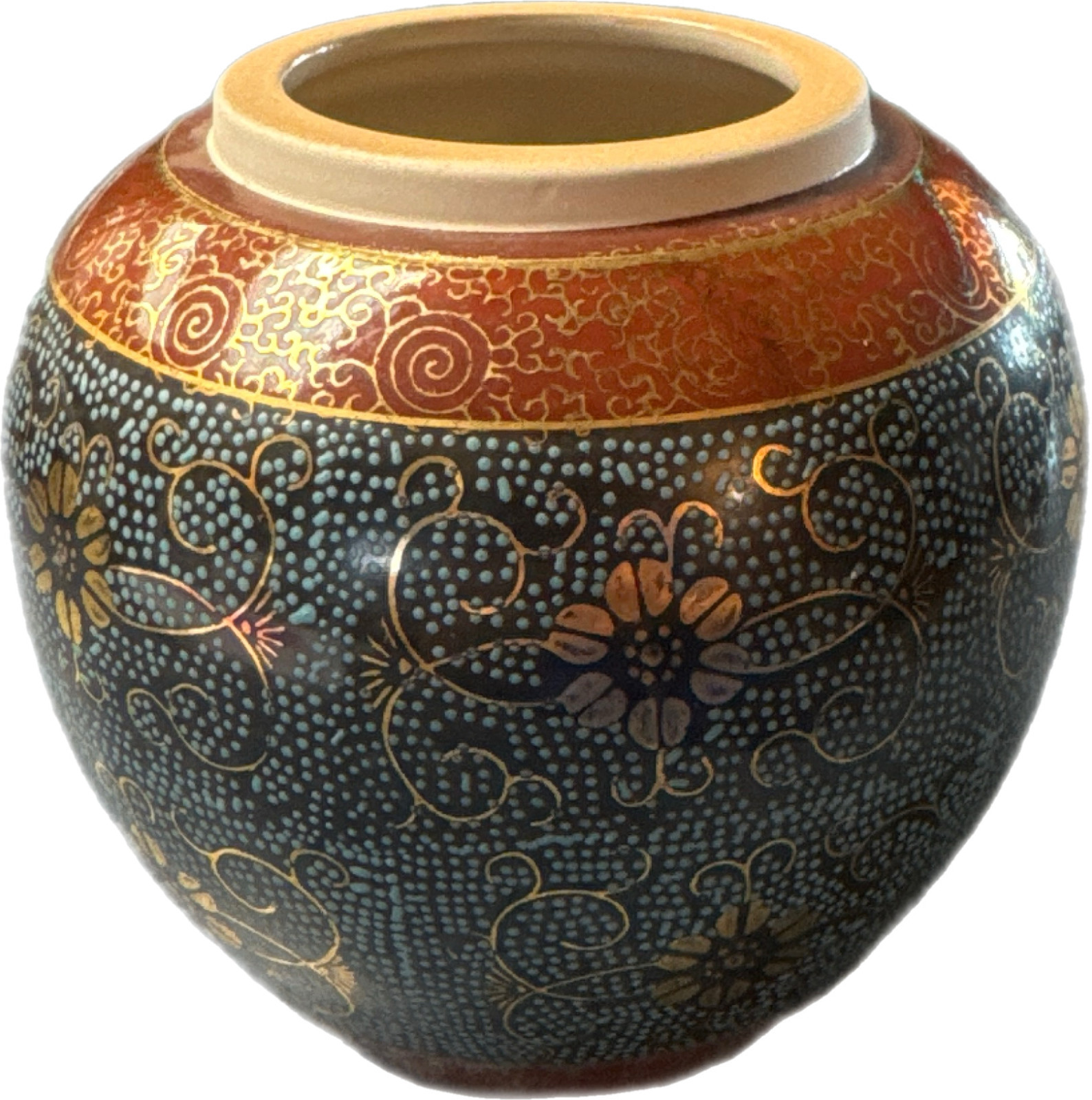 Vintage Japanese Kutani Porcelain Vase