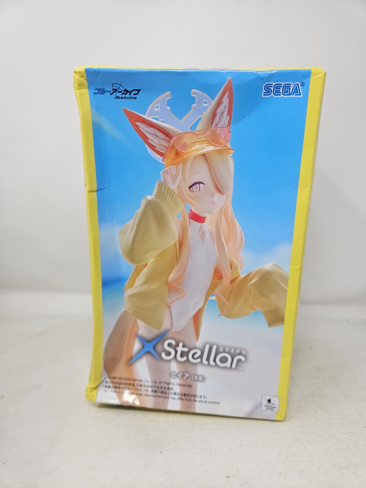 SEGA Blue Archive X Stellar Seia Swimsuit Ver Figure New Damaged Box