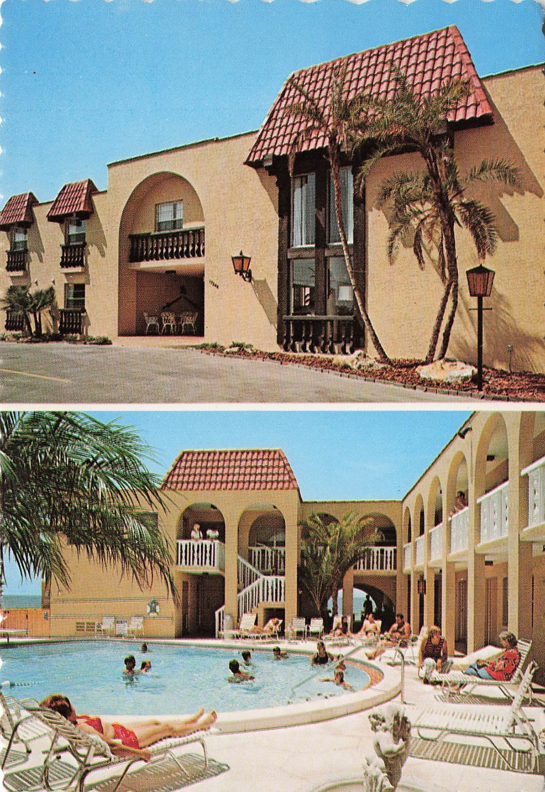 Redington Beach Far Horizons Motel St Petersburg Florida FL 6x4 Postcard J17