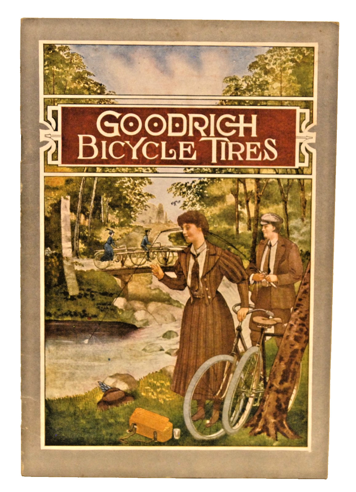 ORIGINAL 1909-1910 GOODRICH BICYCLE TIRES CATALOG B.F. GOODRICH CO. AKRON, OHIO