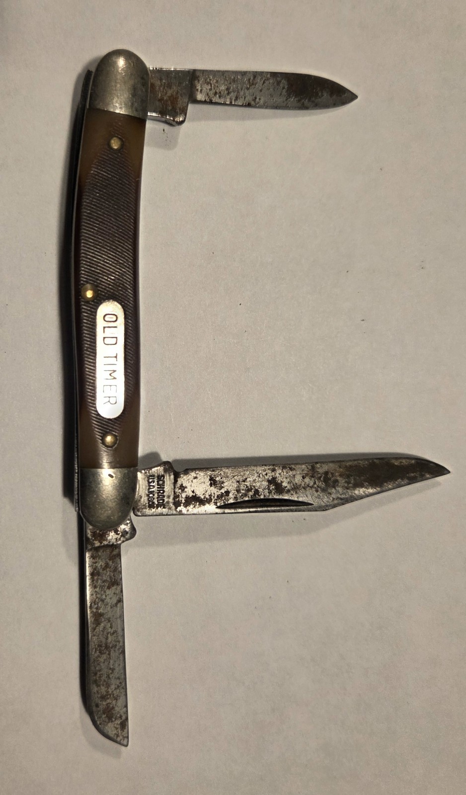 Vintage Schrade Old Timer 1080T Folding Pocket Knife L-4