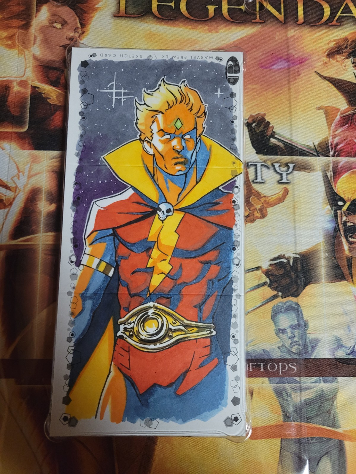 2021 Upper Deck Marvel Premier 1/1 Adam Warlock Andy Sparke Auto Sketch