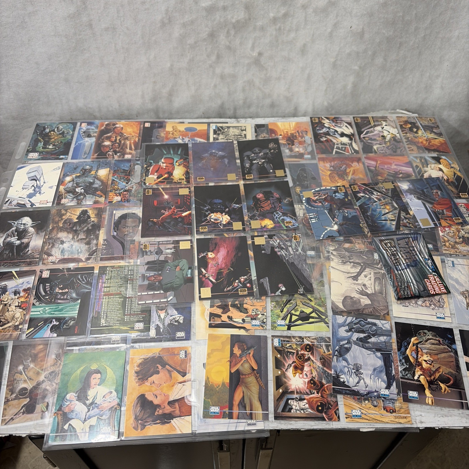 1995 Topps Star Wars Galaxy Series 3 #276-365-Base Card Set + Lucas Foil #L1-L12