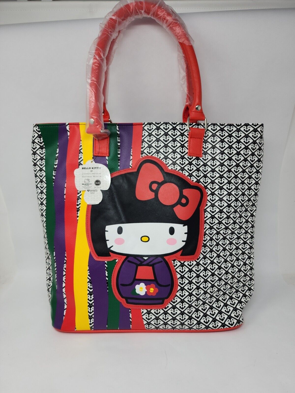 AUTHENTIC loungefly Hello Kitty Japanese American National Museum Tote Bag - NEW