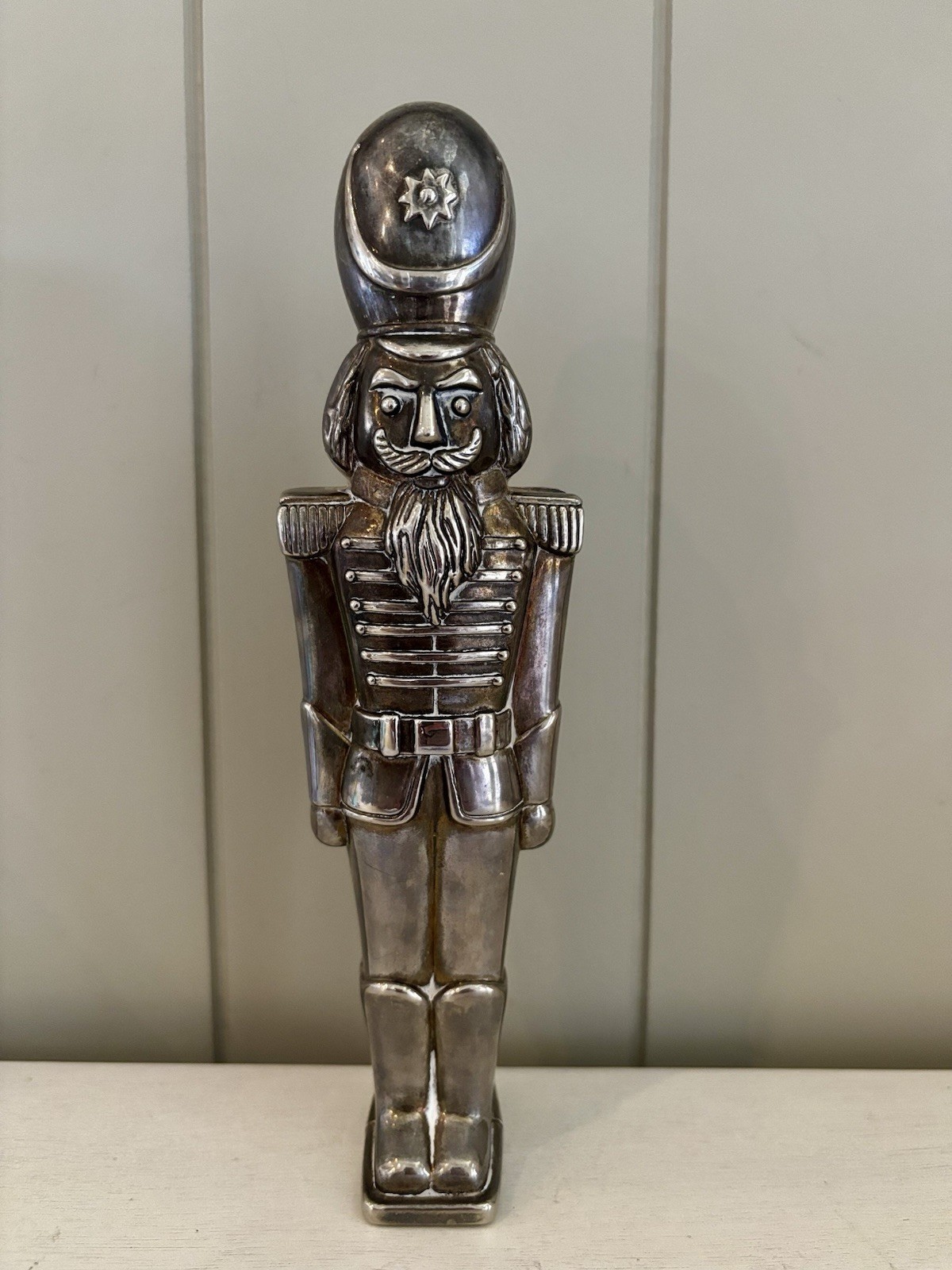 Vintage 1993 GODINGER Silver Plated Toy Solder NUTCRACKER 8\