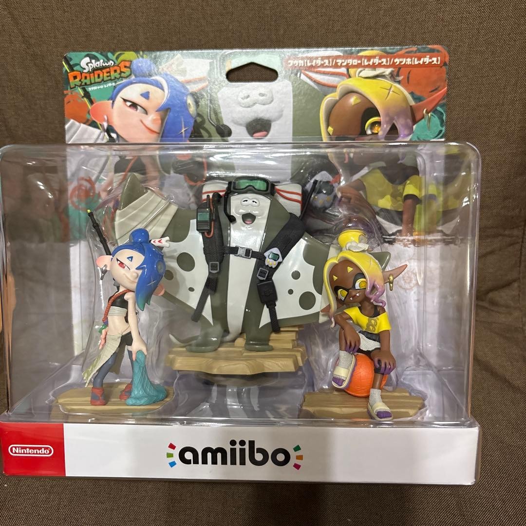 amiibo Splatoon Raiders Set Deep Cut Shiver Frye Big Man Nintendo Figure NEW