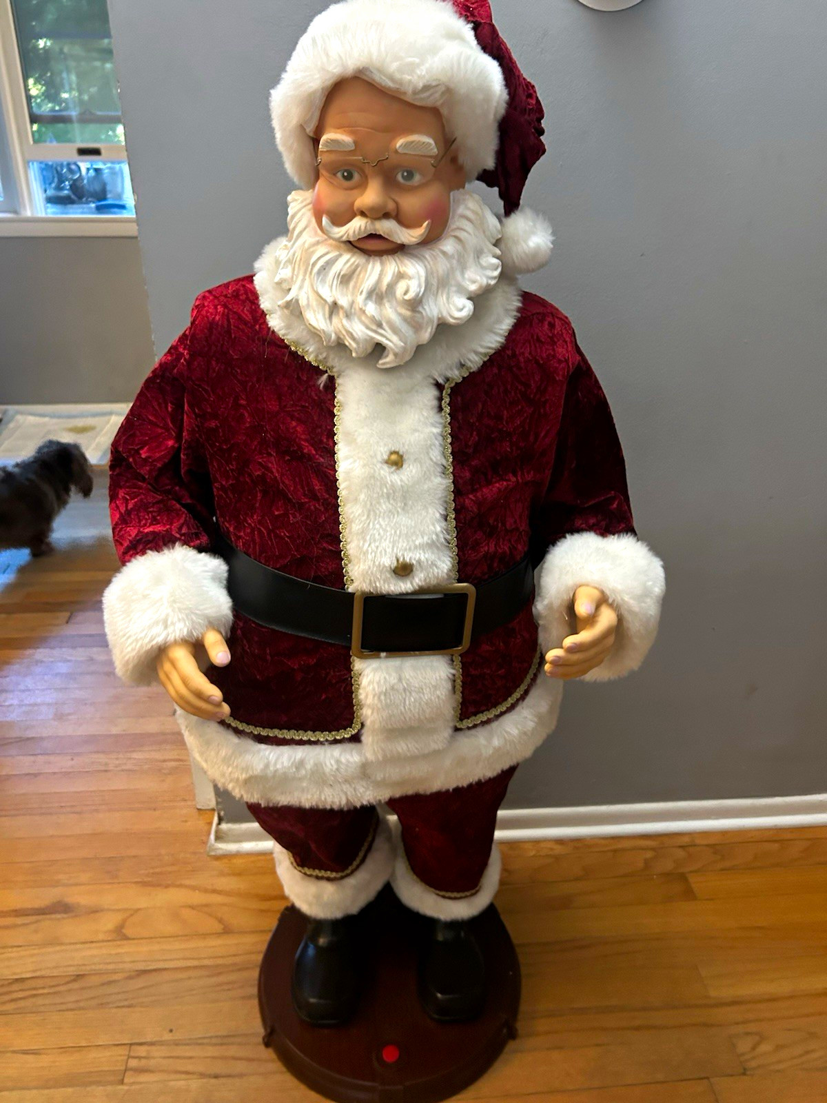 Rare Gemmy 2002 4ft dancing santa (fully restored) special suit.