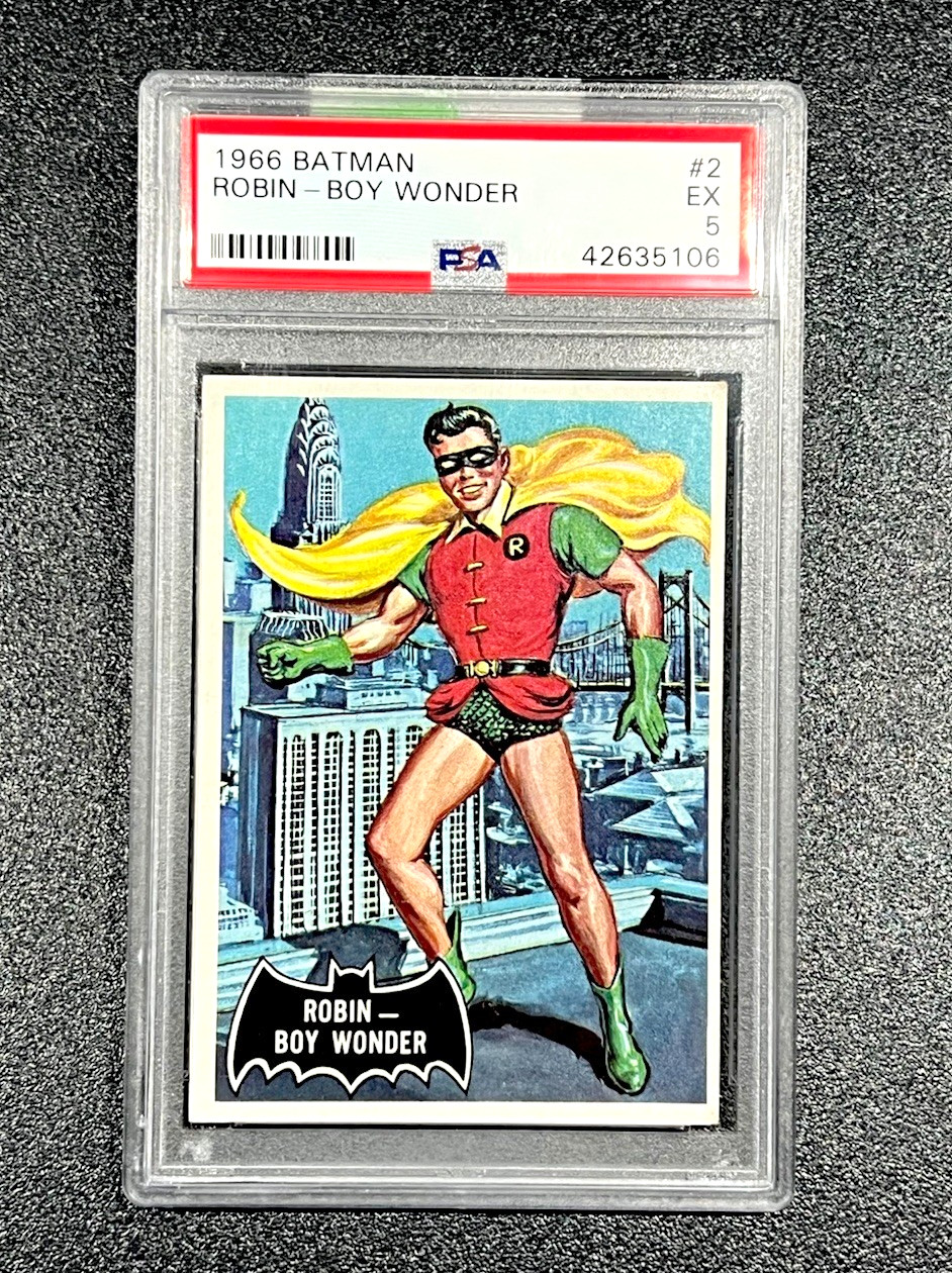 1966 Topps Batman #2 Robin-Boy Wonder PSA EX 5