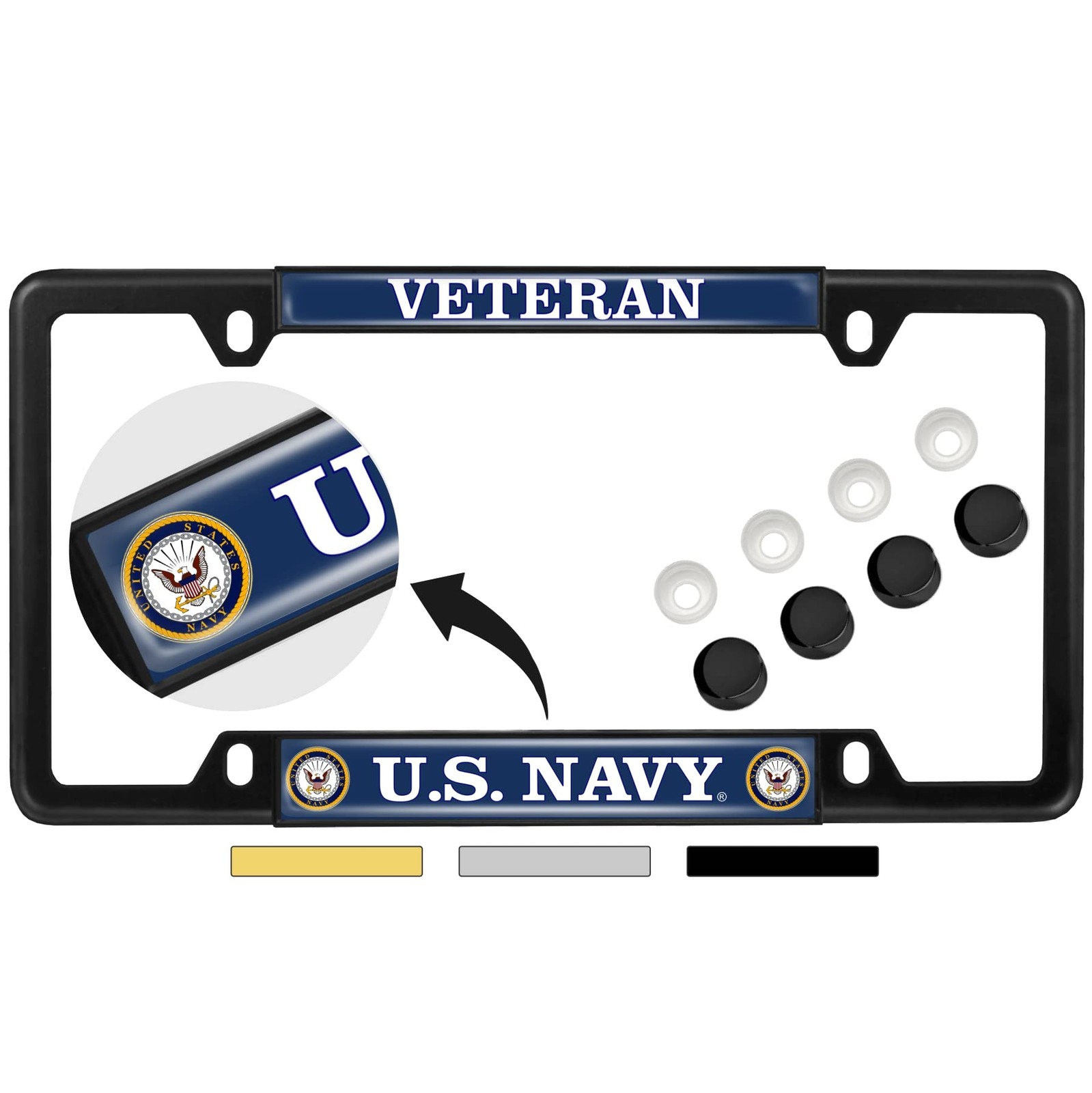 [Officially Licensed Product] - U.S. Navy Veteran with Eagle, Anchor Logo -