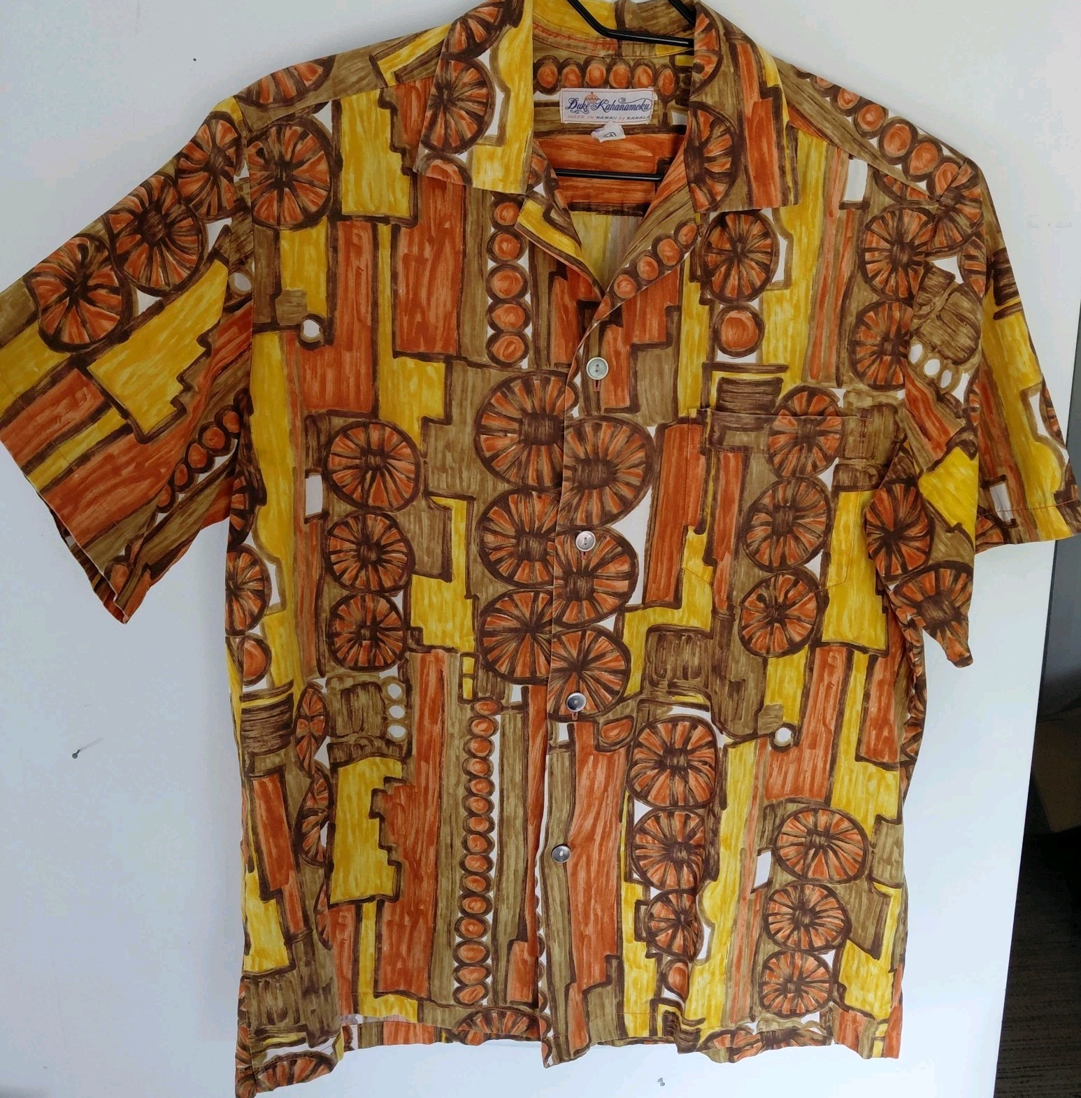 Vintage 60s Duke Kahanamoku Kahala Shirt Mens Medium Aloha Hawaiian