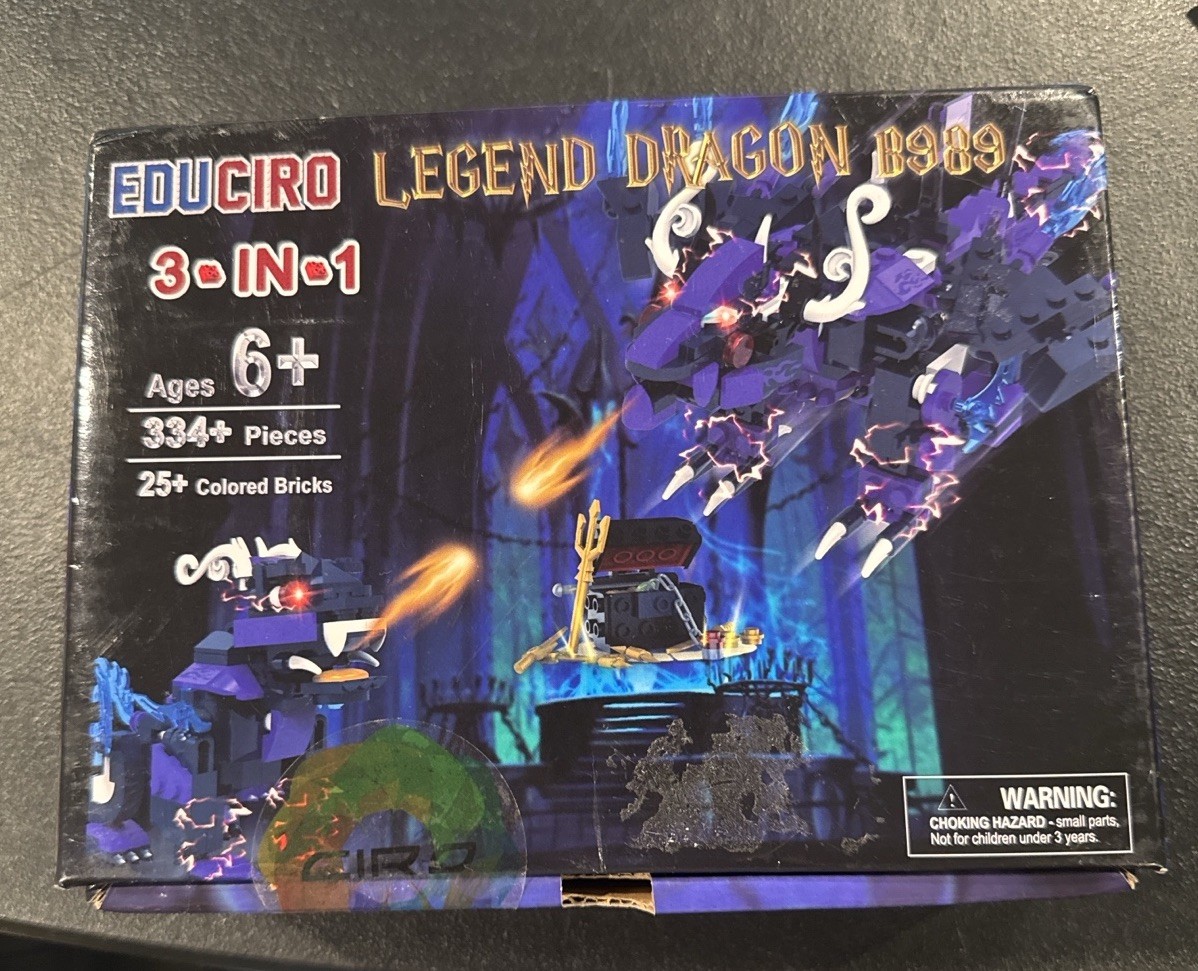 EDUCIRO Legend Dragon Building Kit B989. Super Rare