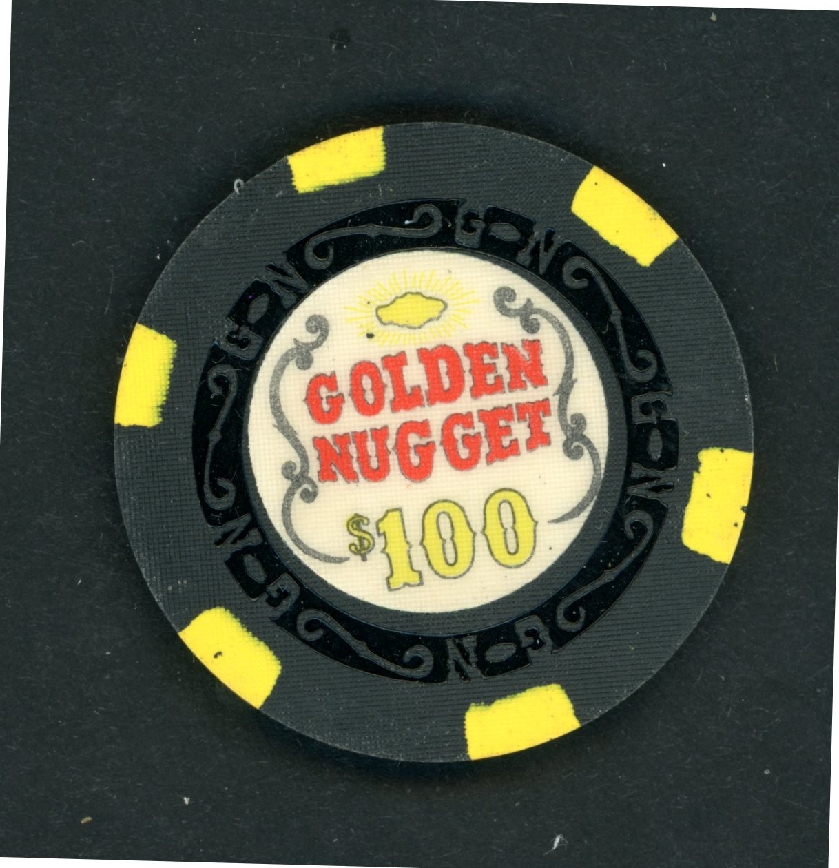 Pristine $100 Golden Nugget Las Vegas, Nevada Casino Chip