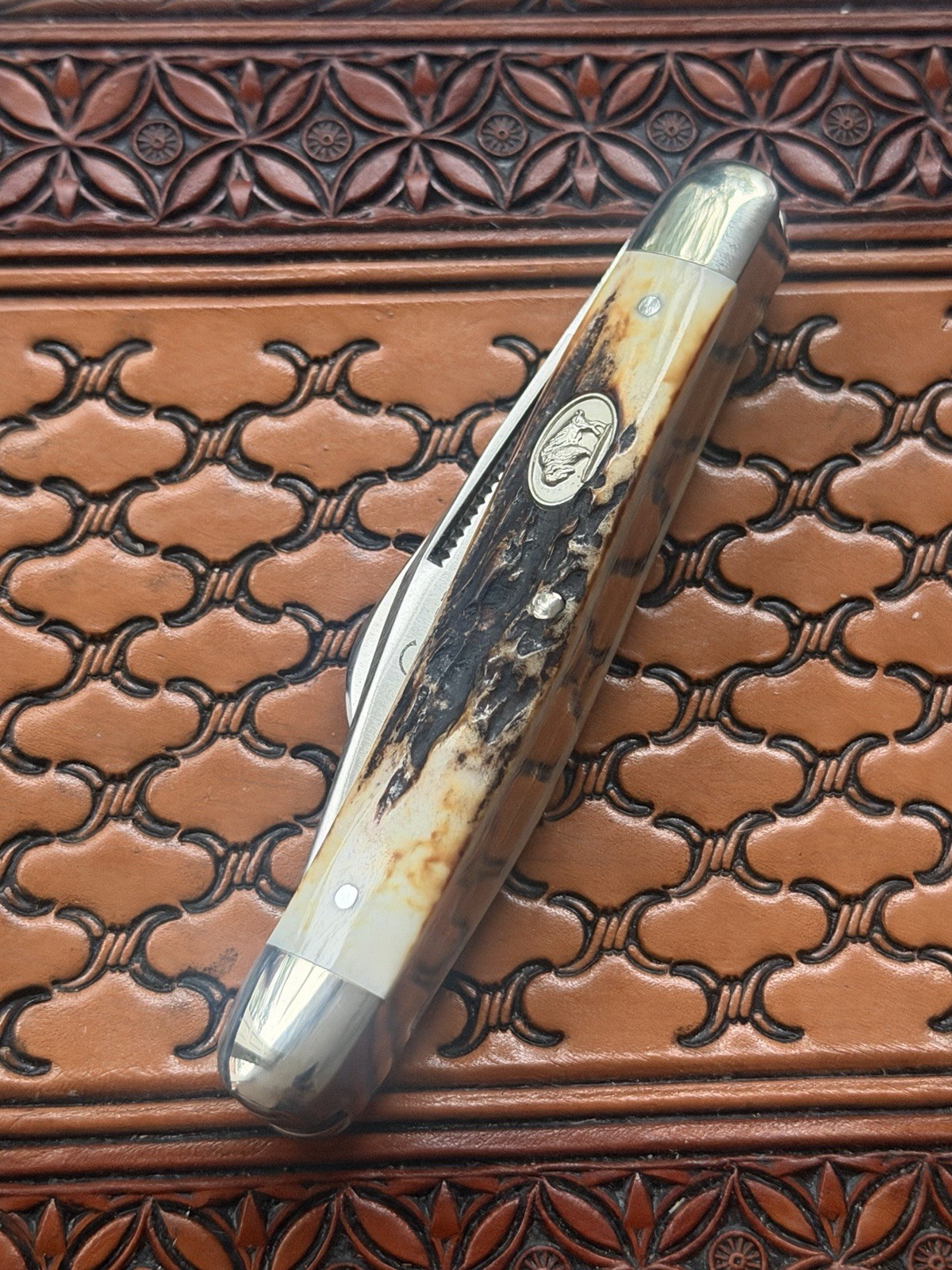 Cripple Creek USA Genuine Stag Stockman 2009 1 of 200 knife