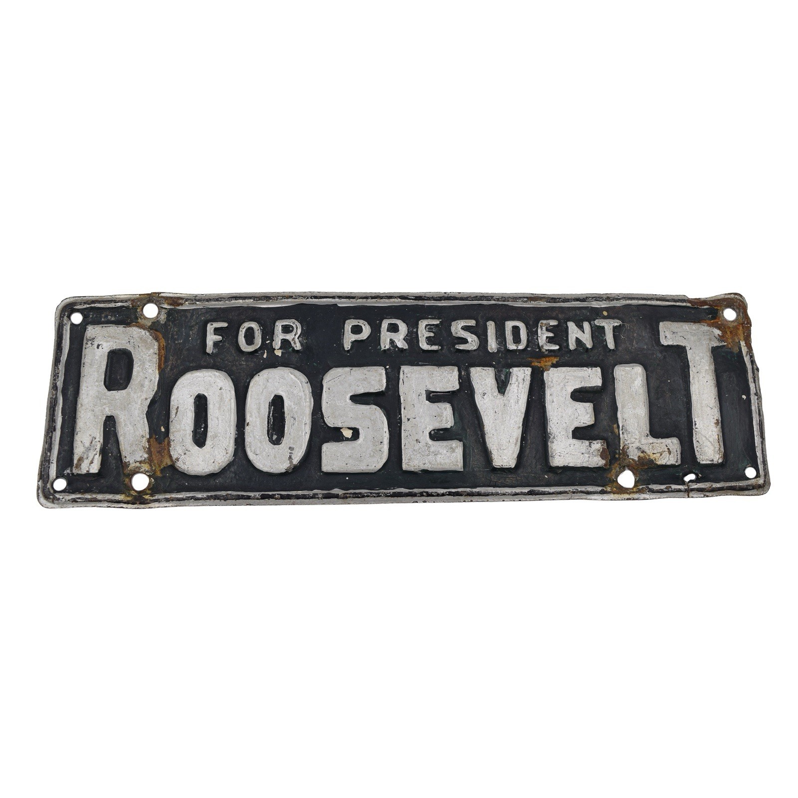 Franklin D Roosevelt FDR 1932 For President Campaign Car License Plate Topper
