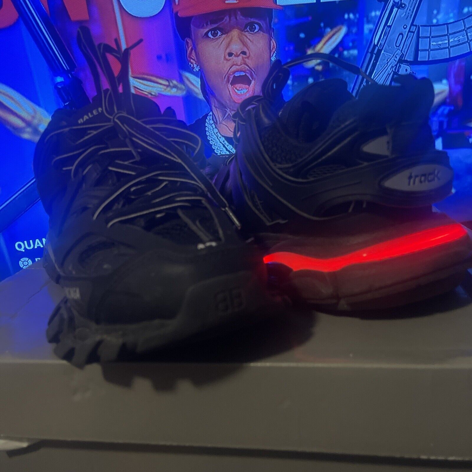 Size 9 - Balenciaga Track LED Sneaker Black
