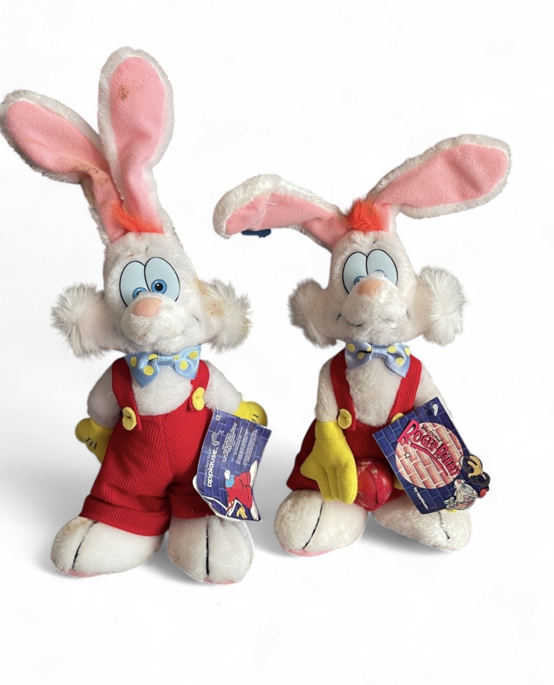 Vintage Who Framed Roger Rabbit 1987 With Tags Applause Plush Doll Bendable Ears