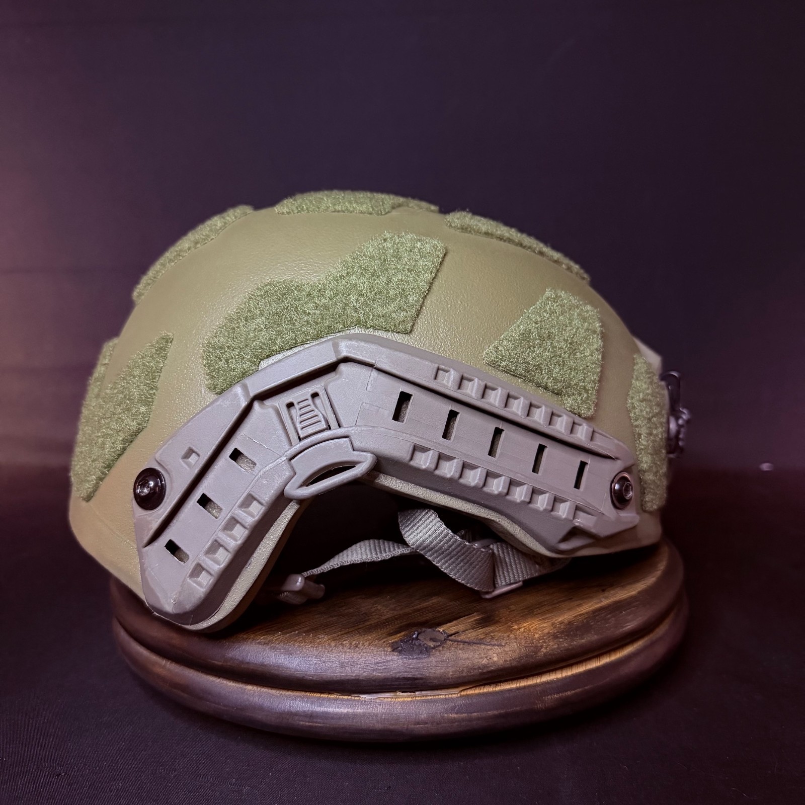 RBR 3A IIIA Fast SF High Cut Ballistic Helmet Size M/S Sentry Rails OD Green