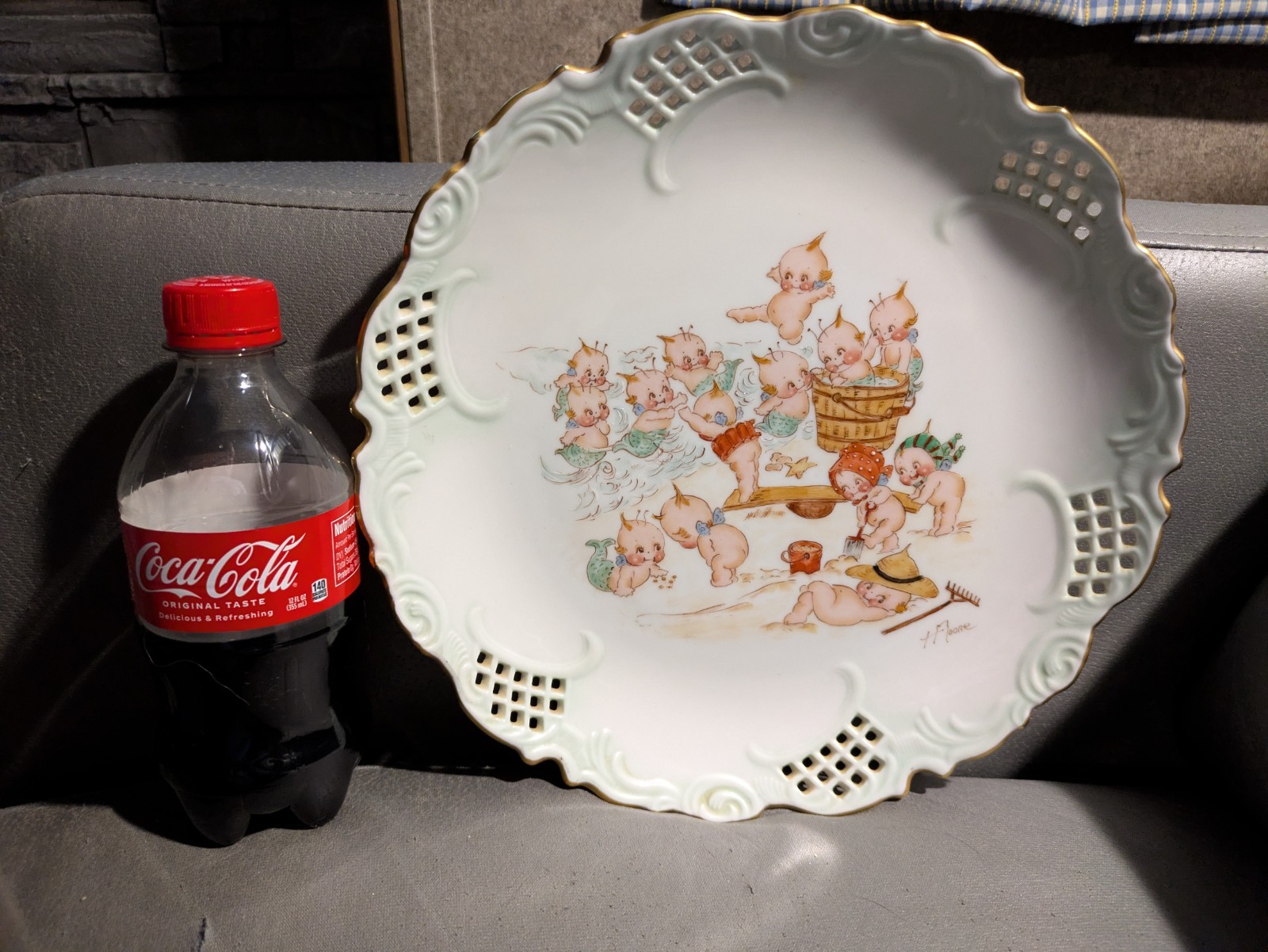 Kewpie Plate No Markings On Back Kewpie Dolls