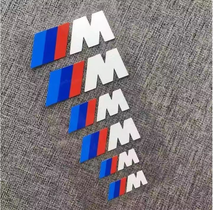 6pcs Car Brake Caliper Sticker Heat Resistant Decals for -BMW-