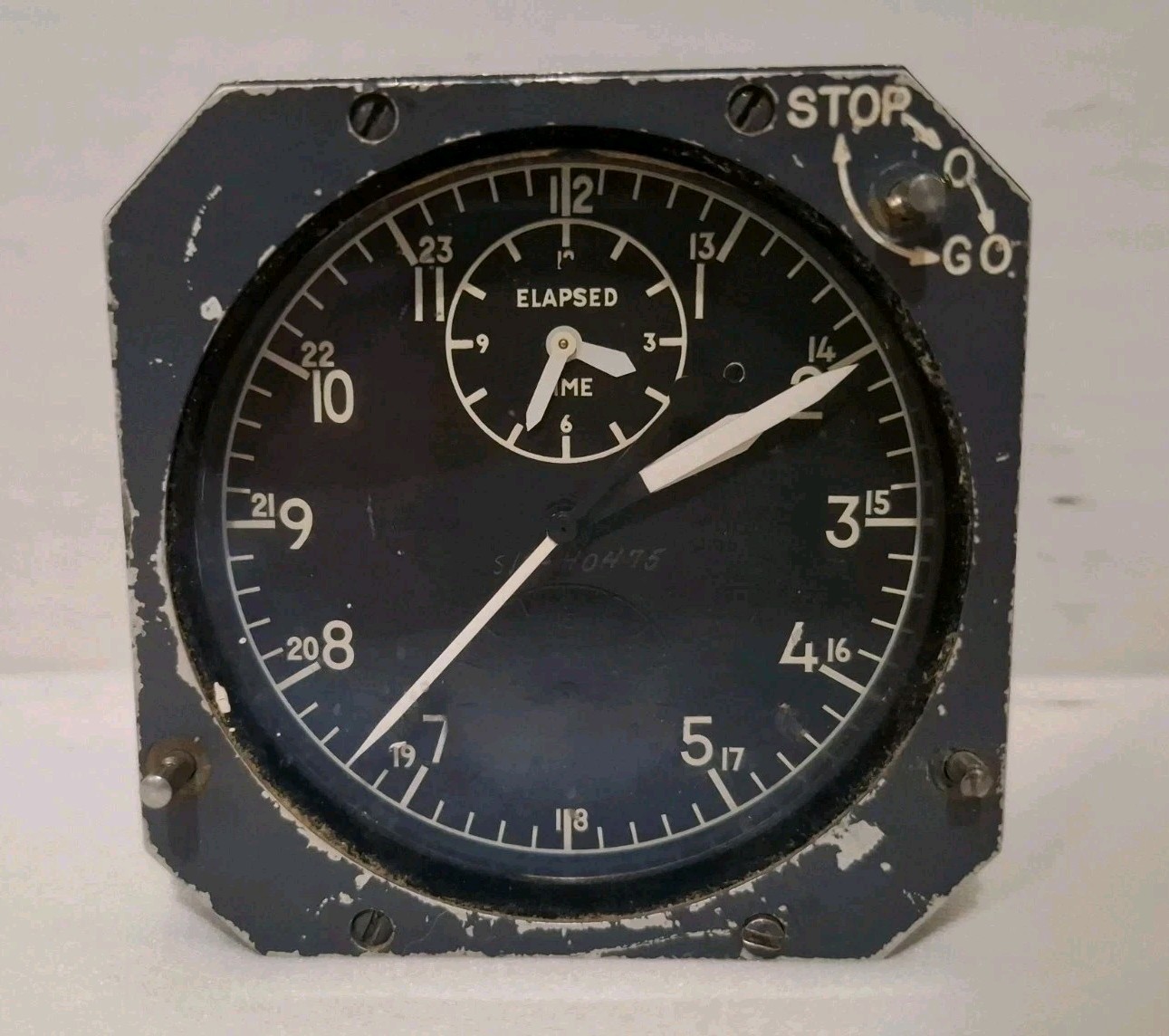 Vintage Aerosonic Aircraft Cockpit Chronograph 12 HR 8 Day Mechanical For Parts