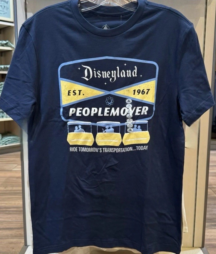 Disney Disneyland PEOPLEMOVER Ride Tomorrows Transportation T-Shirt New ALL SIZE