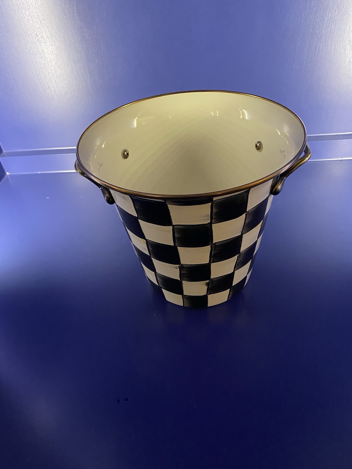 Mackenzie Childs Enameled Metal Planter