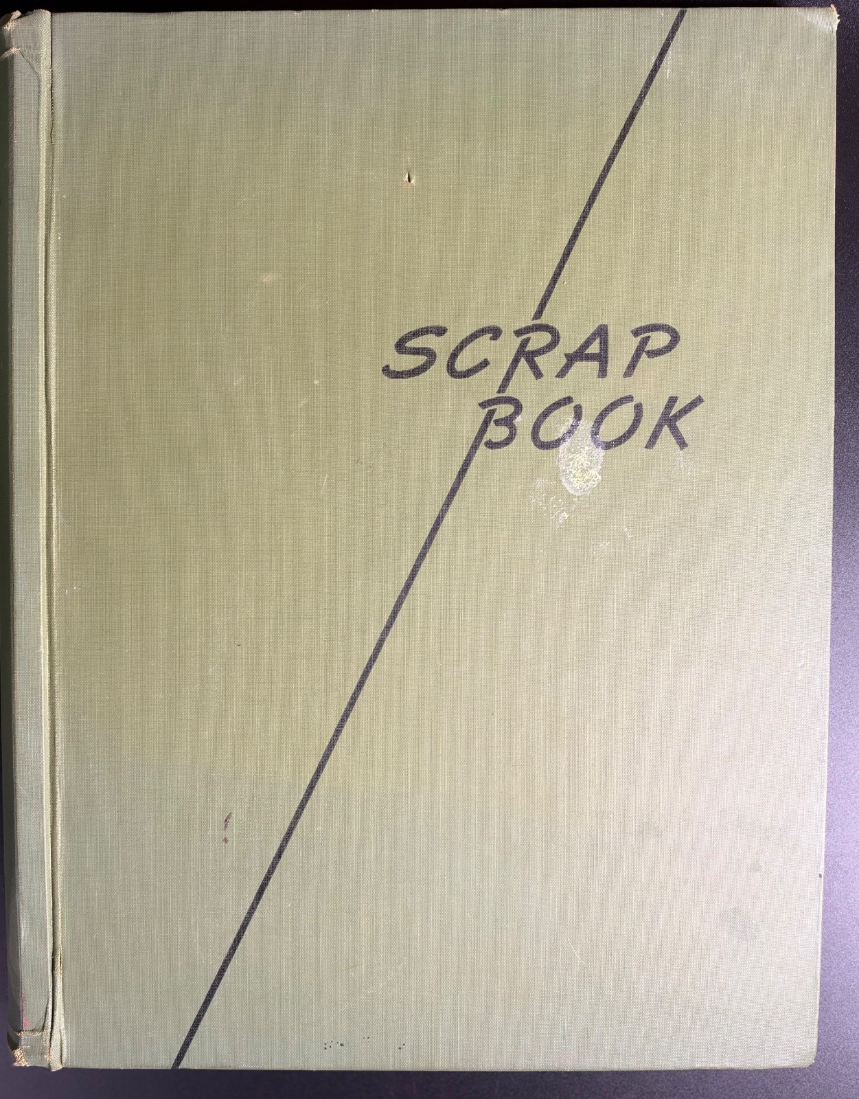1950\'s Vintage Large Format Scrapbook and Photo Album-75 Photos
