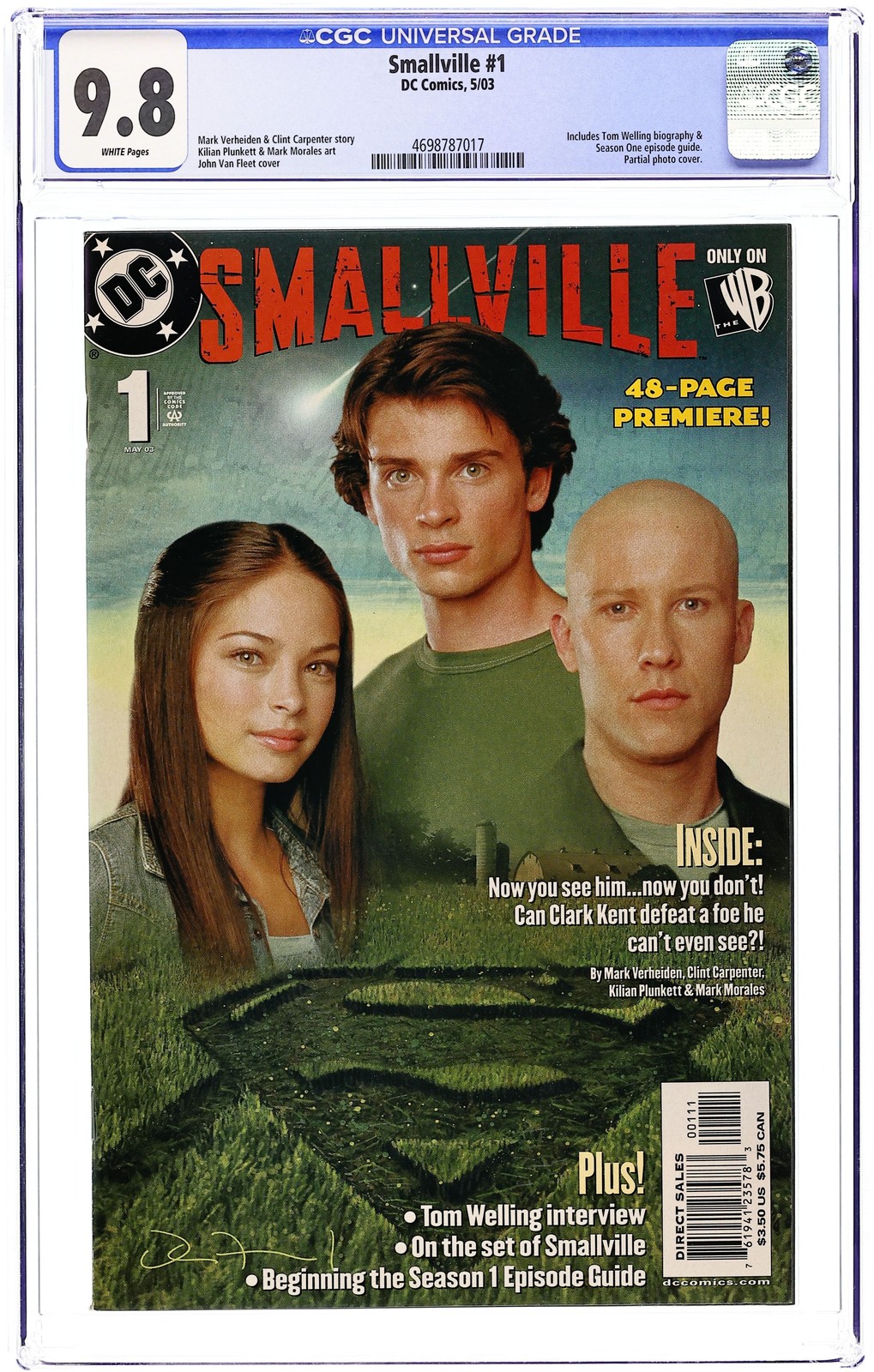 Smallville #1 CGC 9.8 2003 4698787017