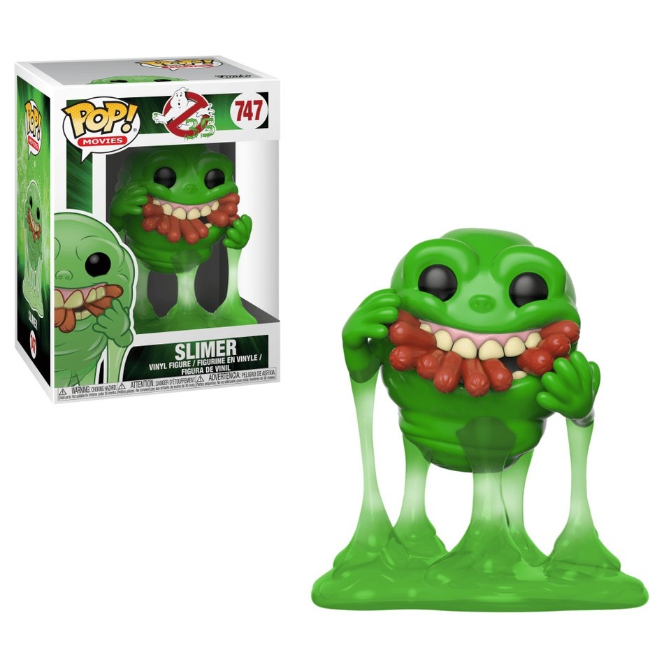 Funko Pop Slimer 747 Movies Ghostbusters 35th Green Ghost w/ Hot Dogs 