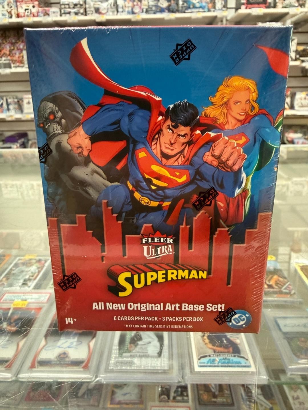 2026 UD Fleer Ultra SUPERMAN BLASTER BOX Look For Inserts Factory Sealed F/S