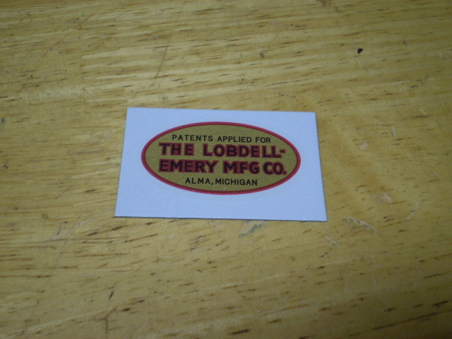 Original Lobdell Emery Bicycle Seat Decal Water Transfer Fits Schwinn Shelby &