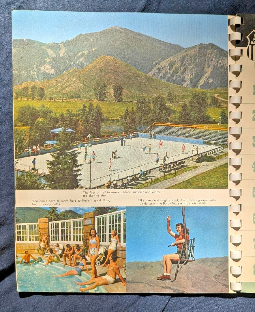 Vintage 1950's Union Pacific / Sun Valley Diary 12 month / Very Rare Comb Bound