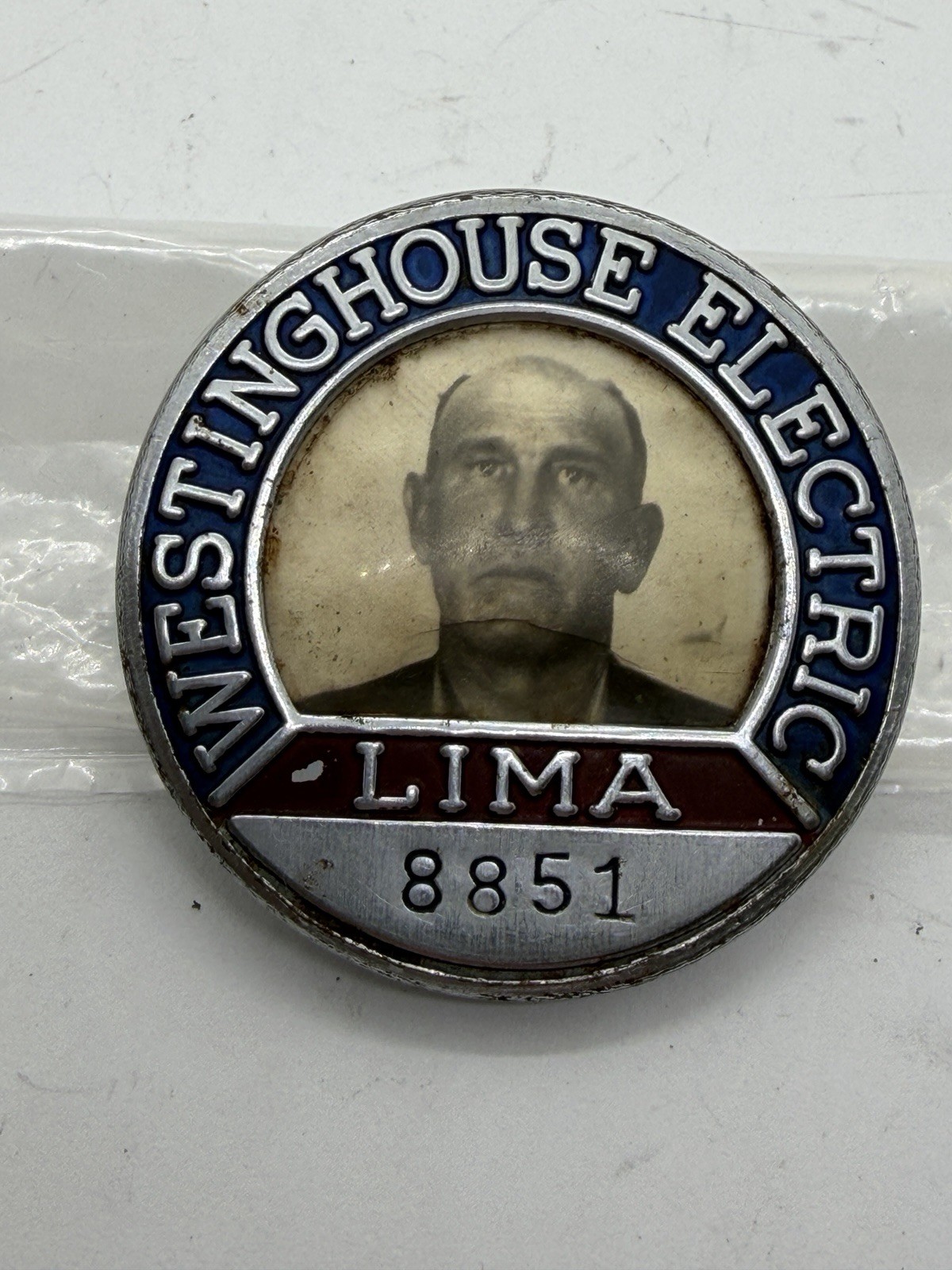 Antique/Vintage Westinghouse Electric Lima Employee ID Badge Pin