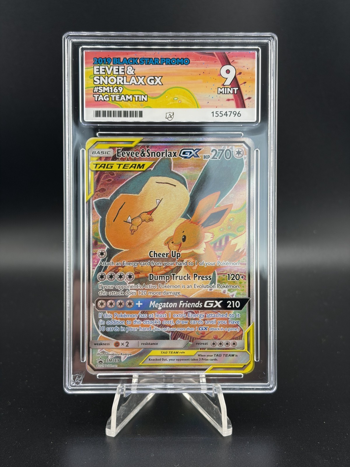 Eevee & Snorlax GX Sm169 Promo Sm Holo ACE 9