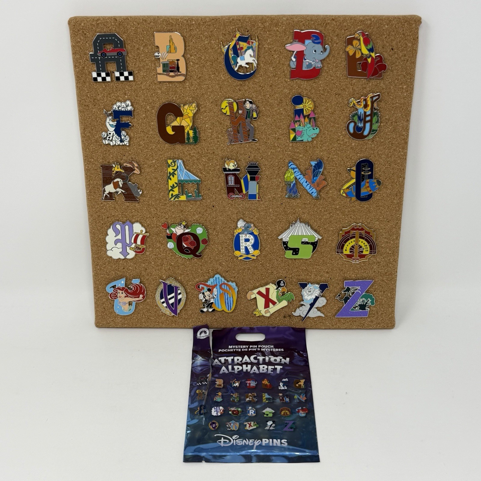 2026 Disney Parks Attraction Alphabet Mystery Bag Pin - YOU CHOOSE