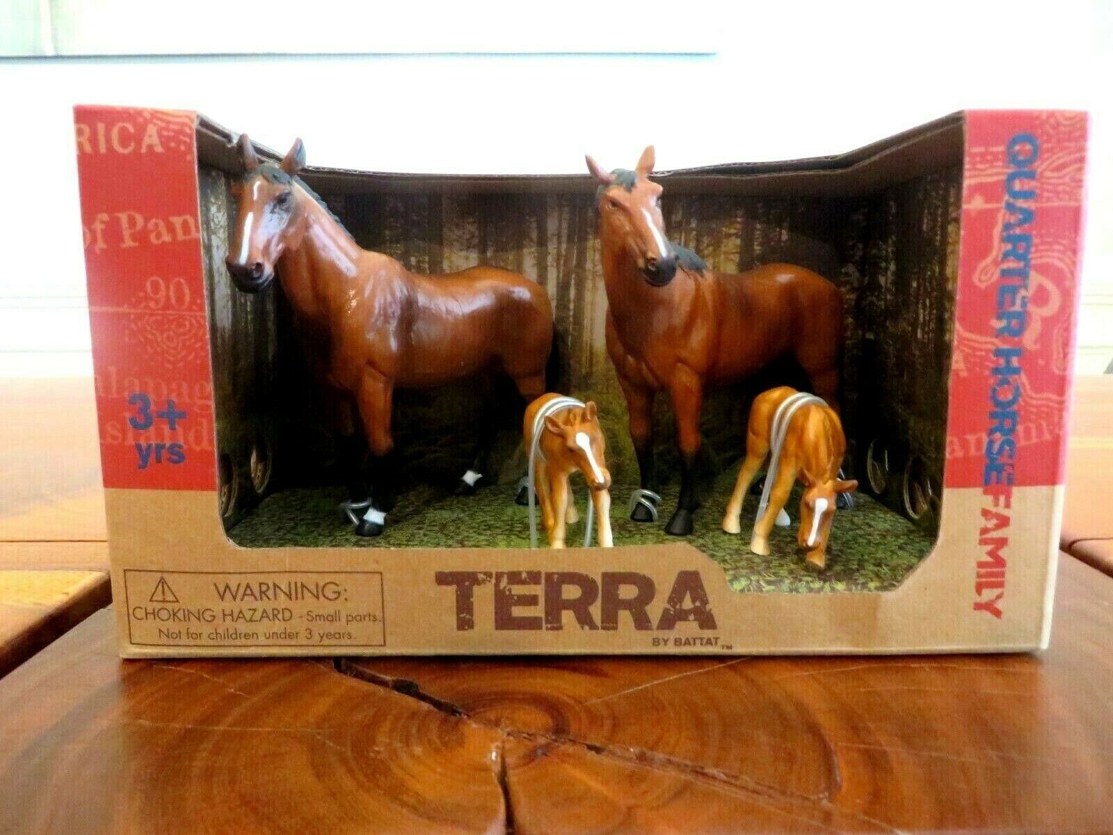 Terra Toy Horse Family Figurines Set (4pc) for Kids 3+ yrs  EDICTION 2018 NIB