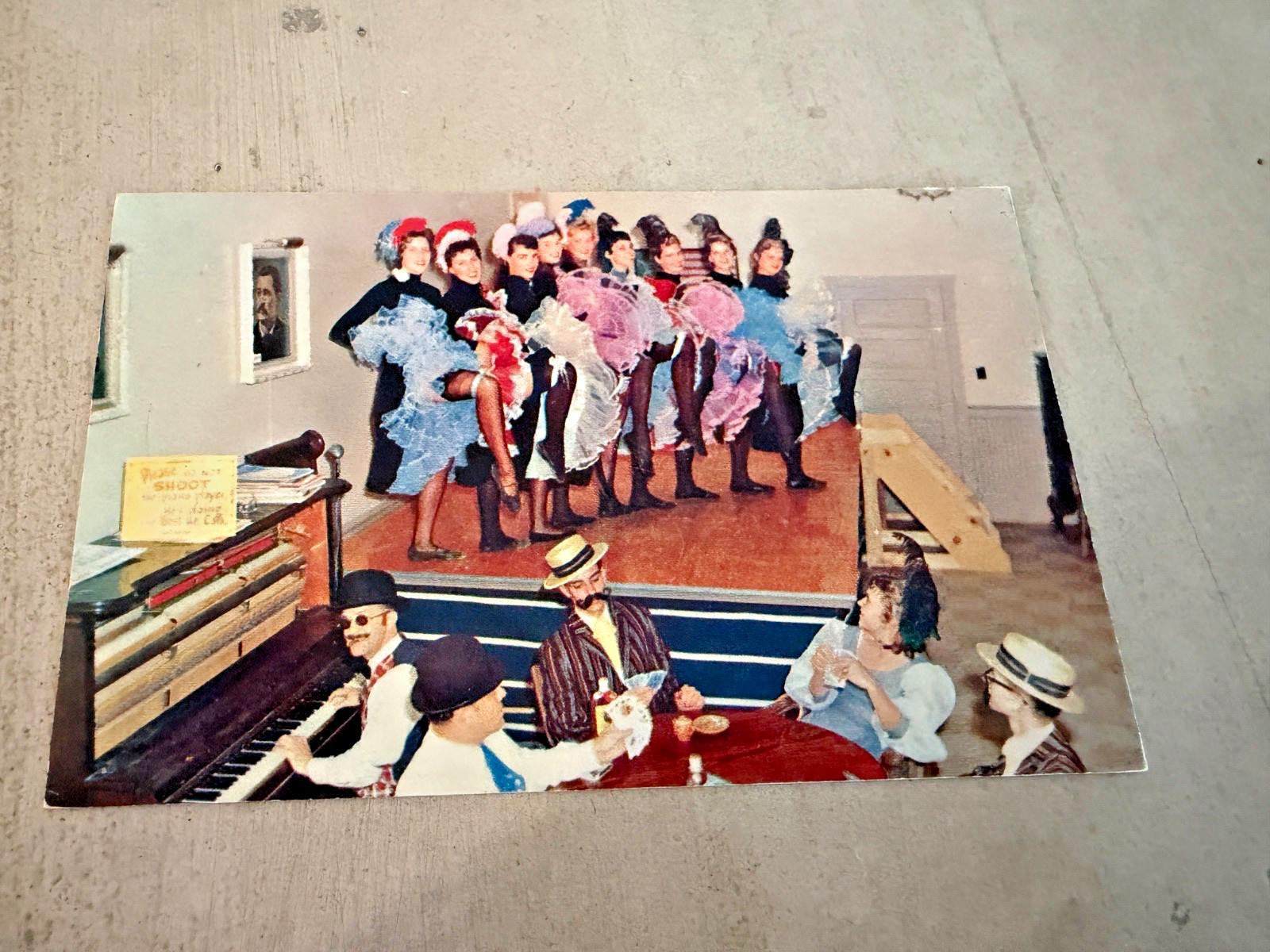 Dancing Girls Long Branch Saloon Boot Hill Dodge City Kansas Postcard