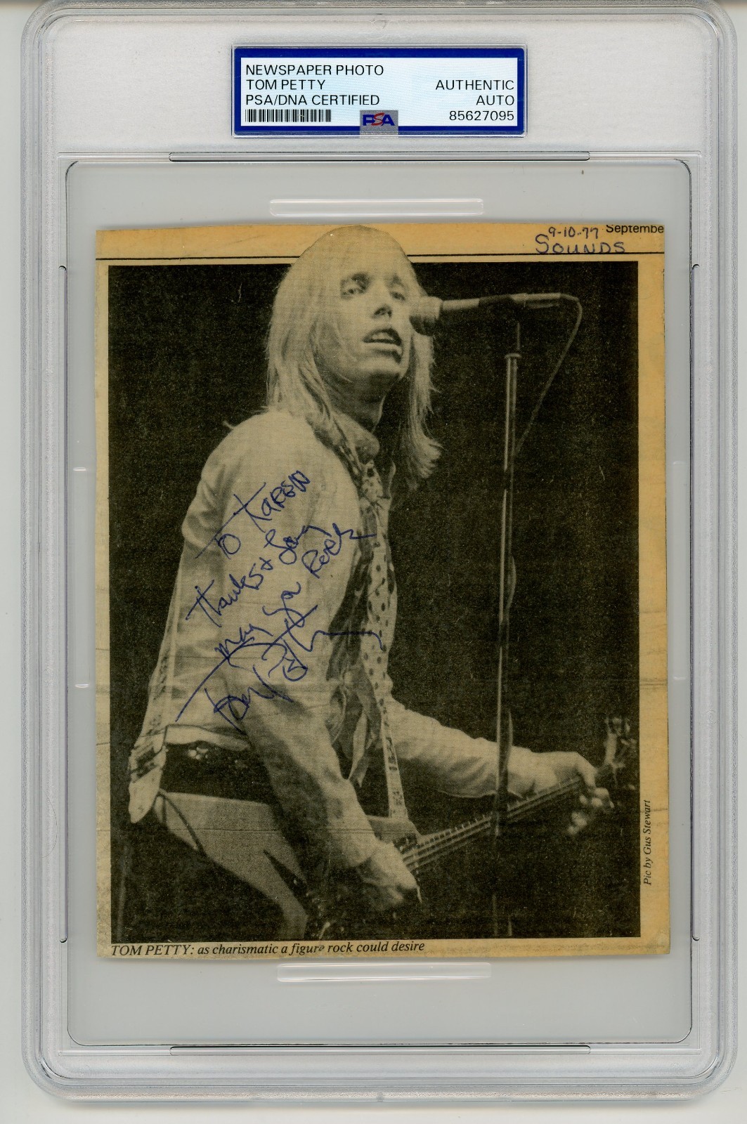 Tom Petty ~ Signed Autographed 1970's Photo The Heartbreakers ~ PSA DNA Encased
