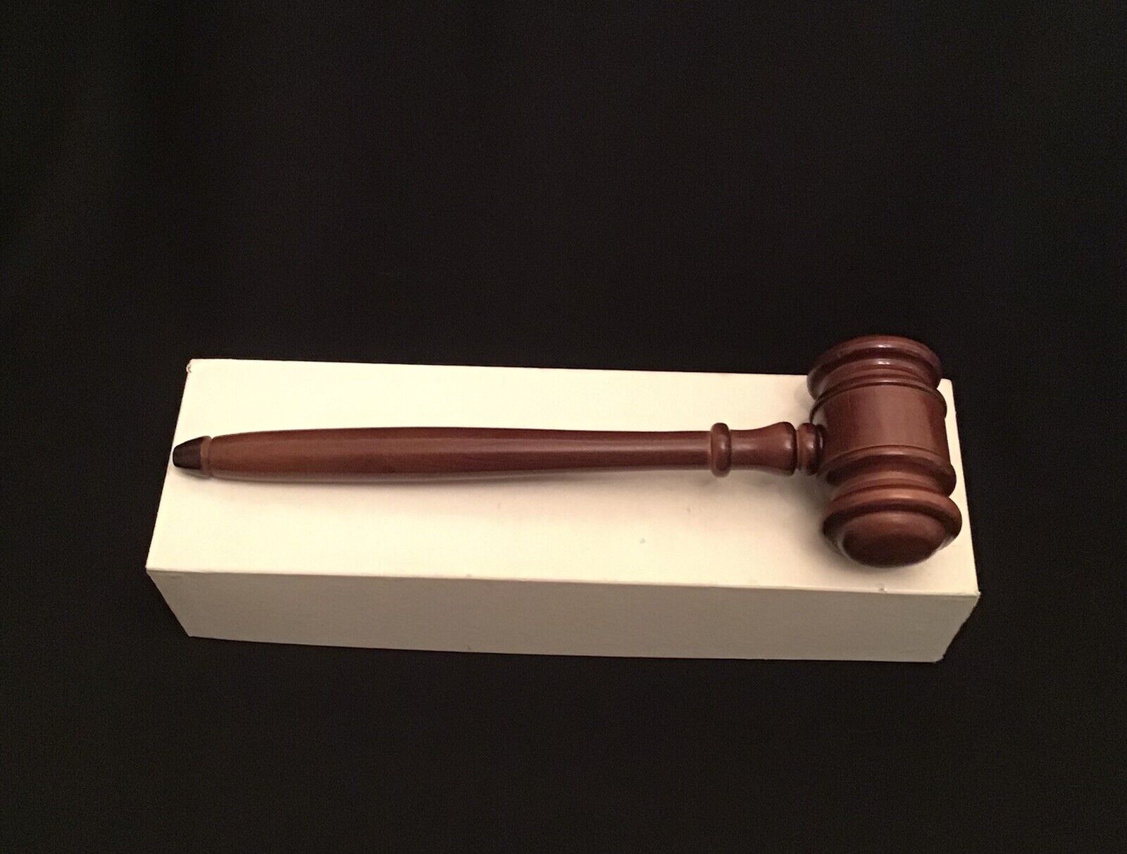 Vintage “Call To Order” Bench Crafted Solid Hardwood Gavel by RF McCrillis Inc.